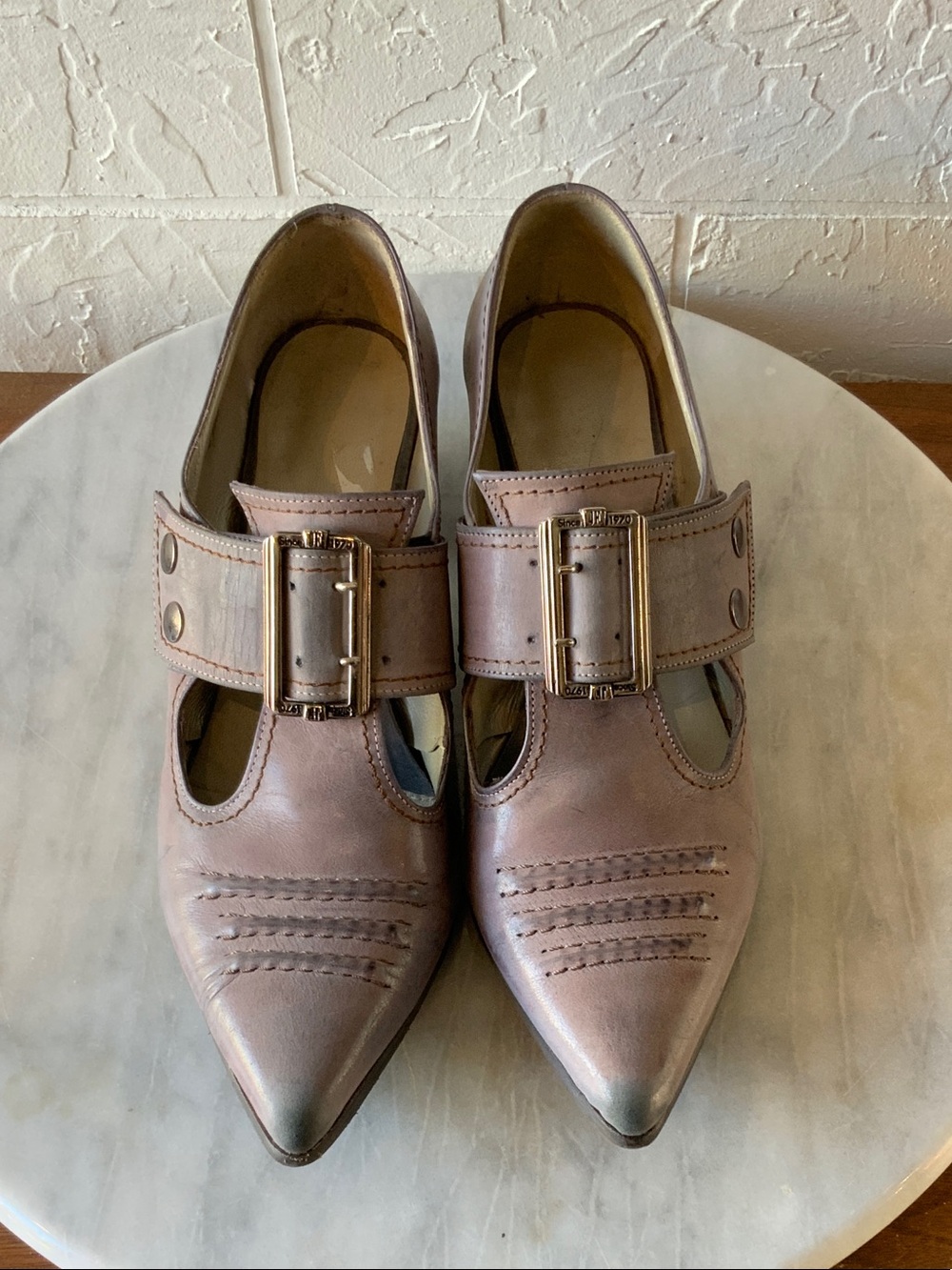John Fluevog Pilgrim Buckled Victorian Loafer
